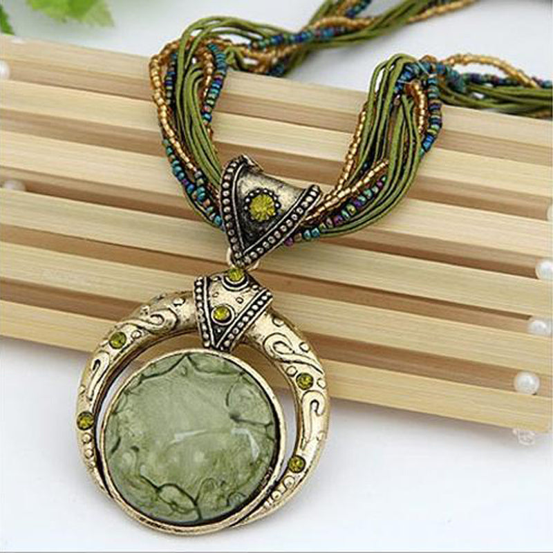 Κολιέ με Μενταγιόν Boho