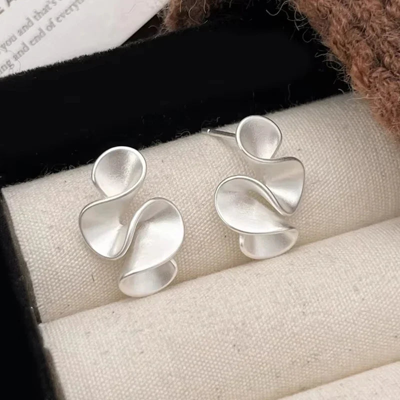 Σκουλαρίκια Λουλούδι σε Ασήμι και Χρυσό 18K